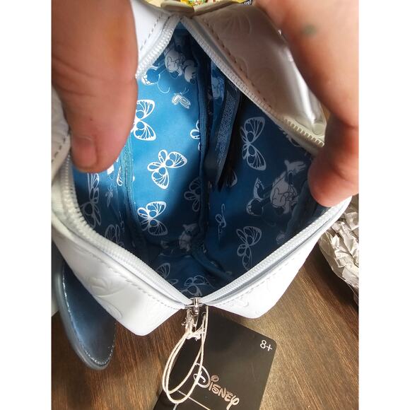 Loungefly Disney Minnie Mouse Blue Butterfly Crossbody Bag - Picture 6 of 6